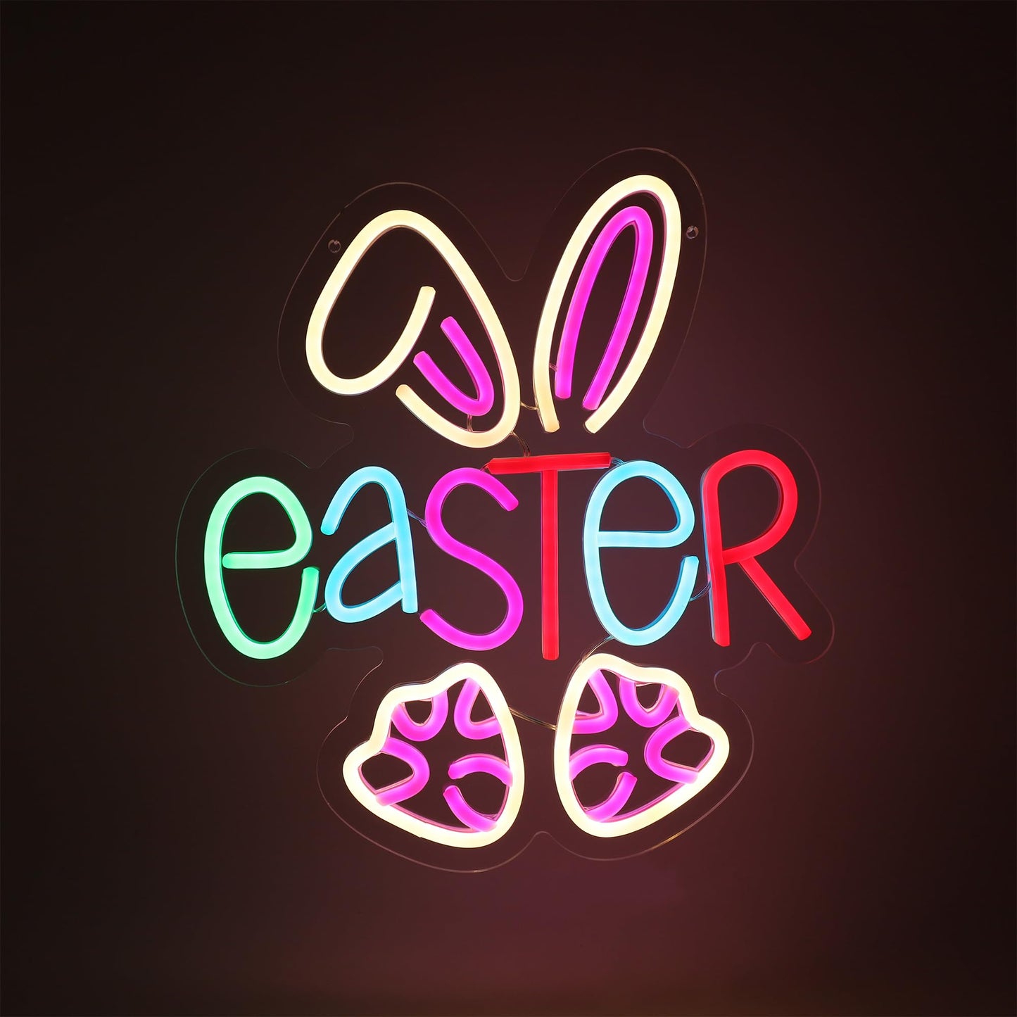 Easter Neon Sign Easter Neon Light for Room Wall Decor Easter Decorations Easter Gift