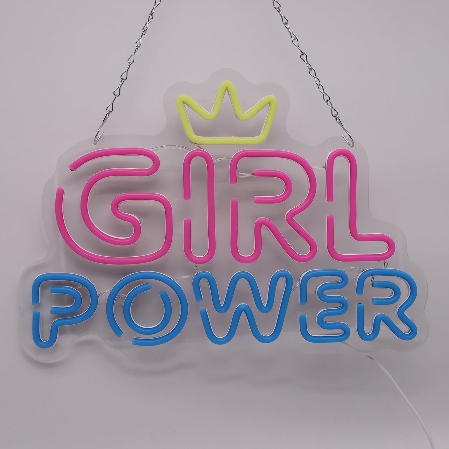 Girl Power Neon Sign Girl Neon Light Sign for Girls Bedroom Pub Cafe Recreation Room Wall Decor